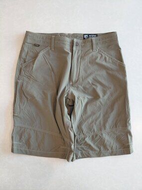 KÜHL Renegade Cargo Shorts Men’s 36 Tan Khaki 11” Inseam Hiking UPF 50+
